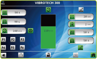 Vibrotech300 モニター画面